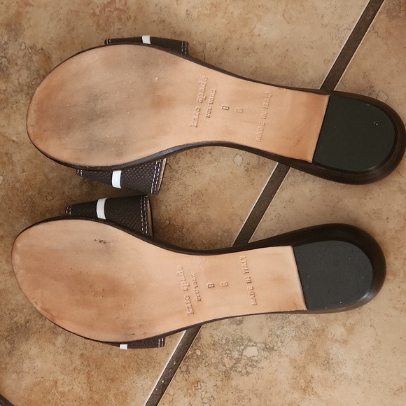 Kate Spade Toby Brown Button Women's Sandals - Picture 5 of 6